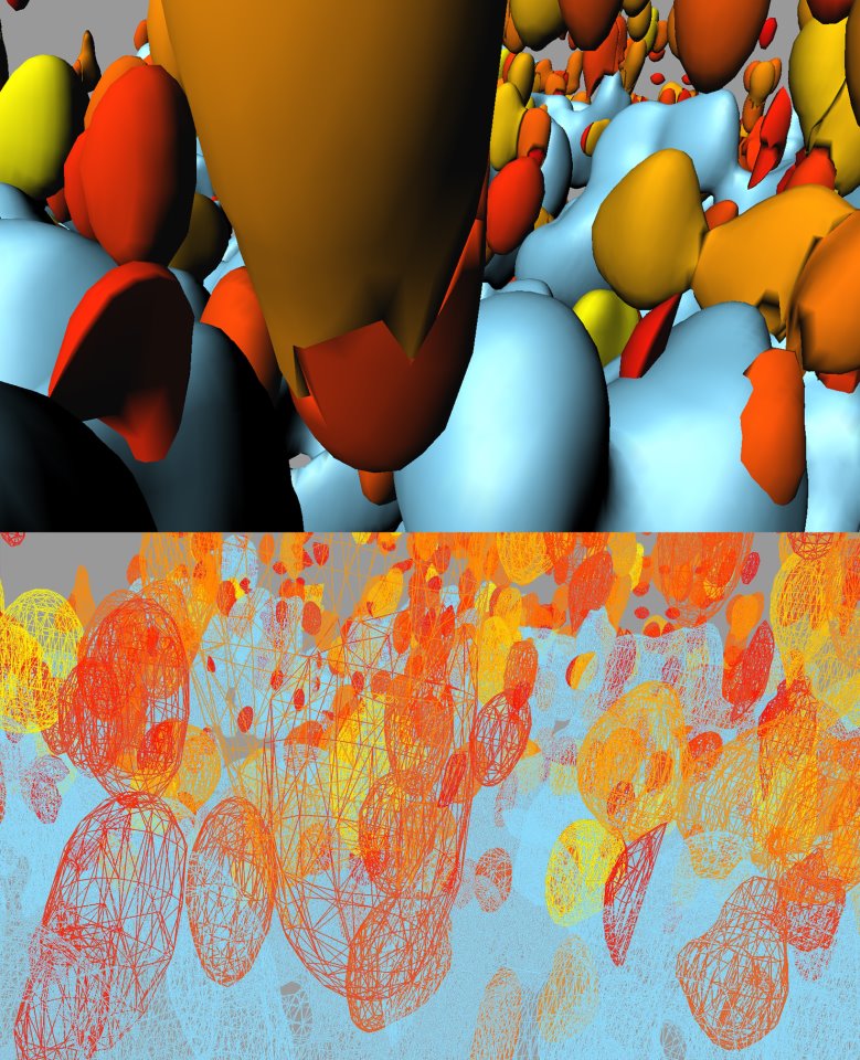 Spring growth, fall colors<br />
Spinning Disk Confocal and Imaris 3D visualization