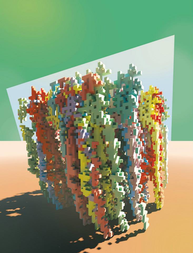 Mathematical Forestation<br />
Blender, Open Source 3D Rendering Package