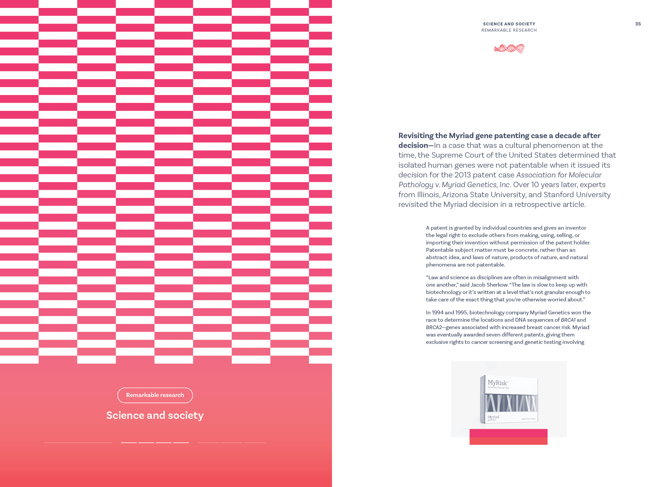 Remarkable Research stories, Science and society